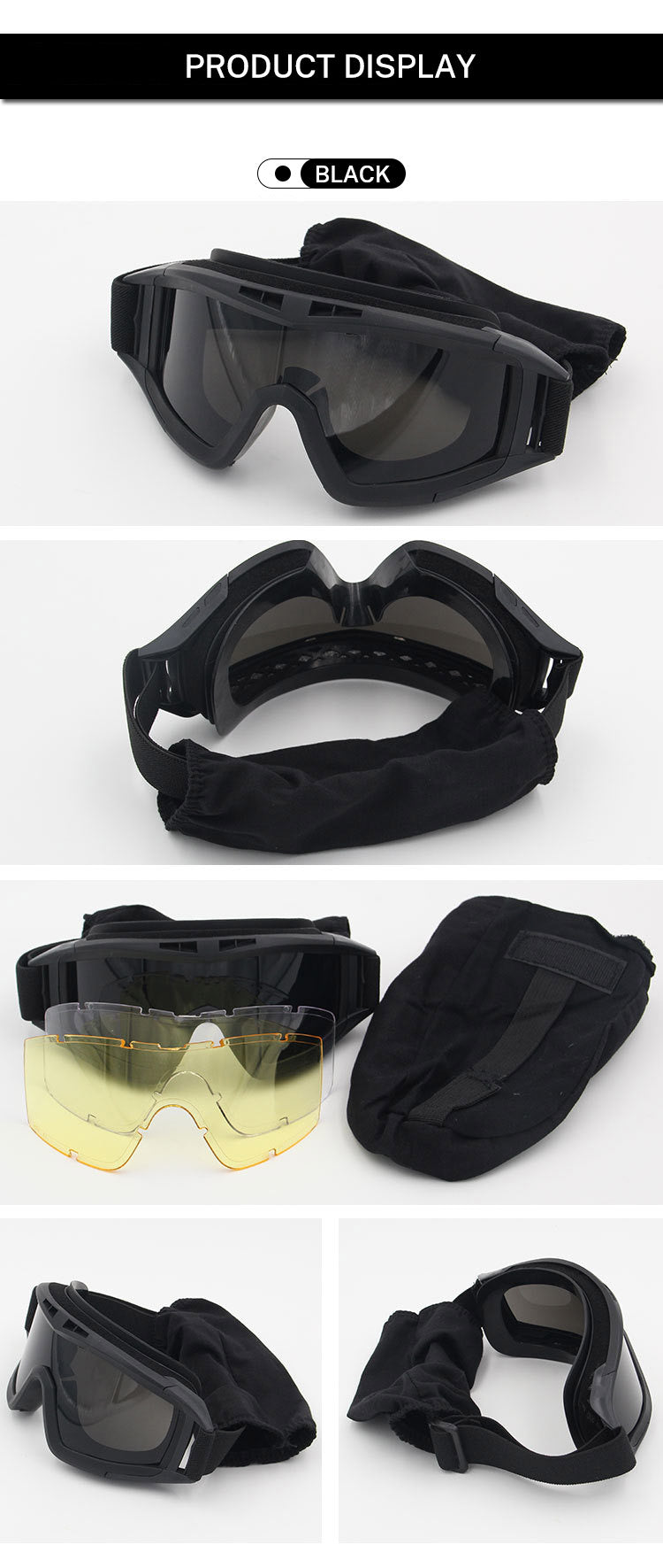 Gafas Tácticas UV400 - 3 Lentes