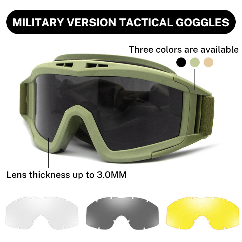 Gafas Tácticas UV400 - 3 Lentes