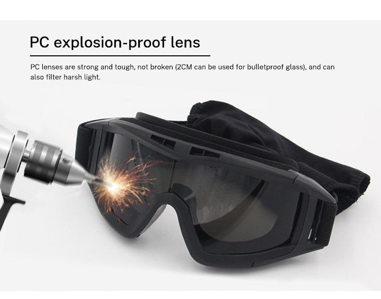 Gafas Tácticas UV400 - 3 Lentes